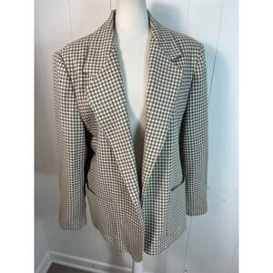 VTG Women's Blazer New Attitude Div Of Russ Togs Herringbone Made In The USA 14